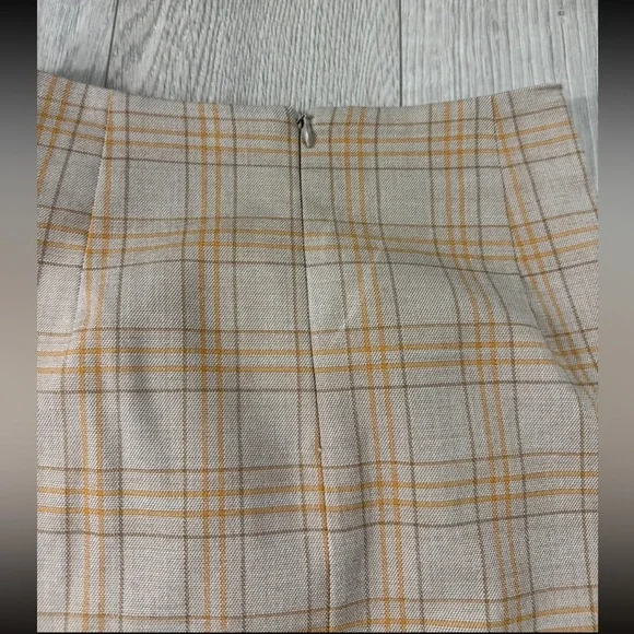 Viktoria & Woods Munich Plaid Wool Skirt Academia - Picture 3 of 11